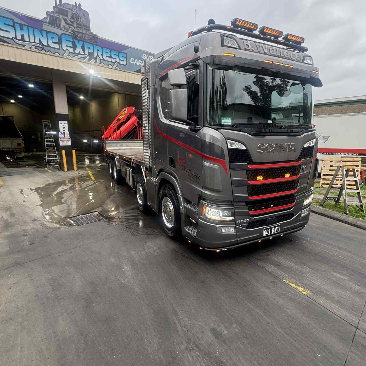 Shine Express Truck Wash Facility in Arndell Park